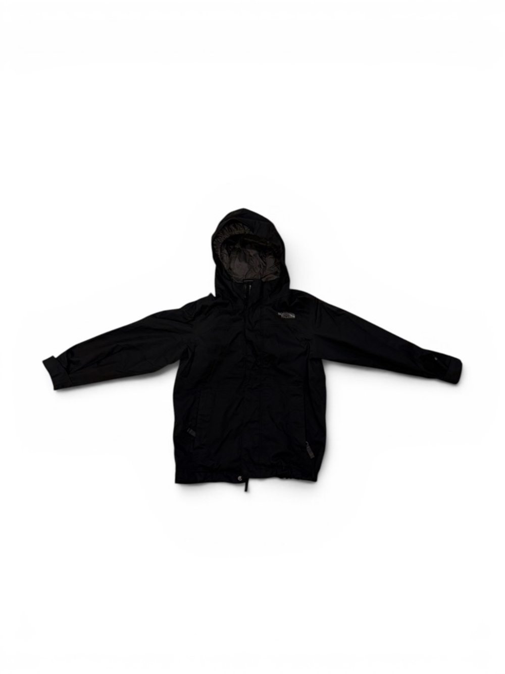 The North Face Black Hooded Shell Jacket Boys XS
